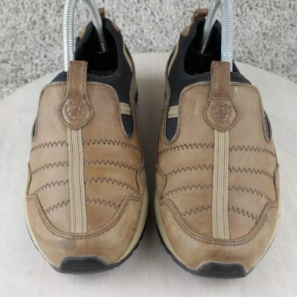 Ariat Brown Leather Slip On Comfort Loafers Driving Mocs Womens 8
